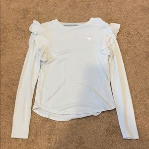 Blue Abercrombie Long-Sleeves Blouse